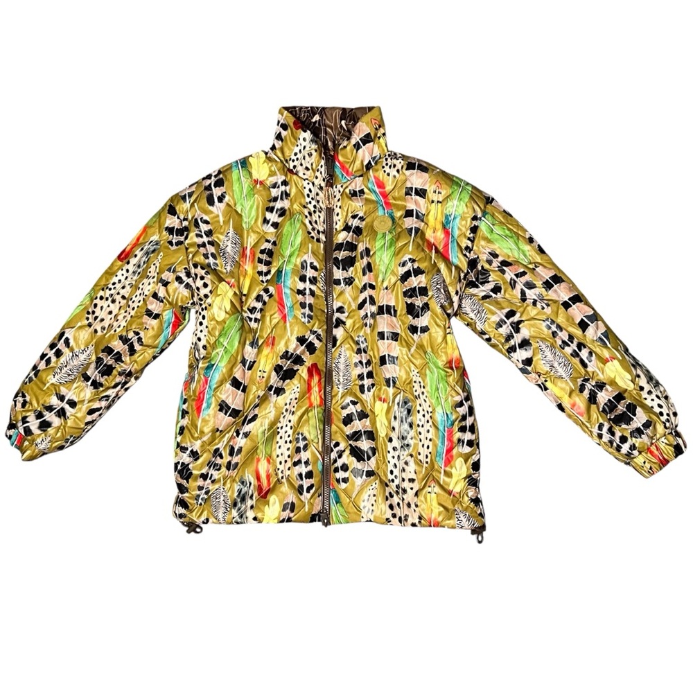 New FARM Rio Savannah Dream Reversible Puffer Jacket Size S - Picture 7 of 9